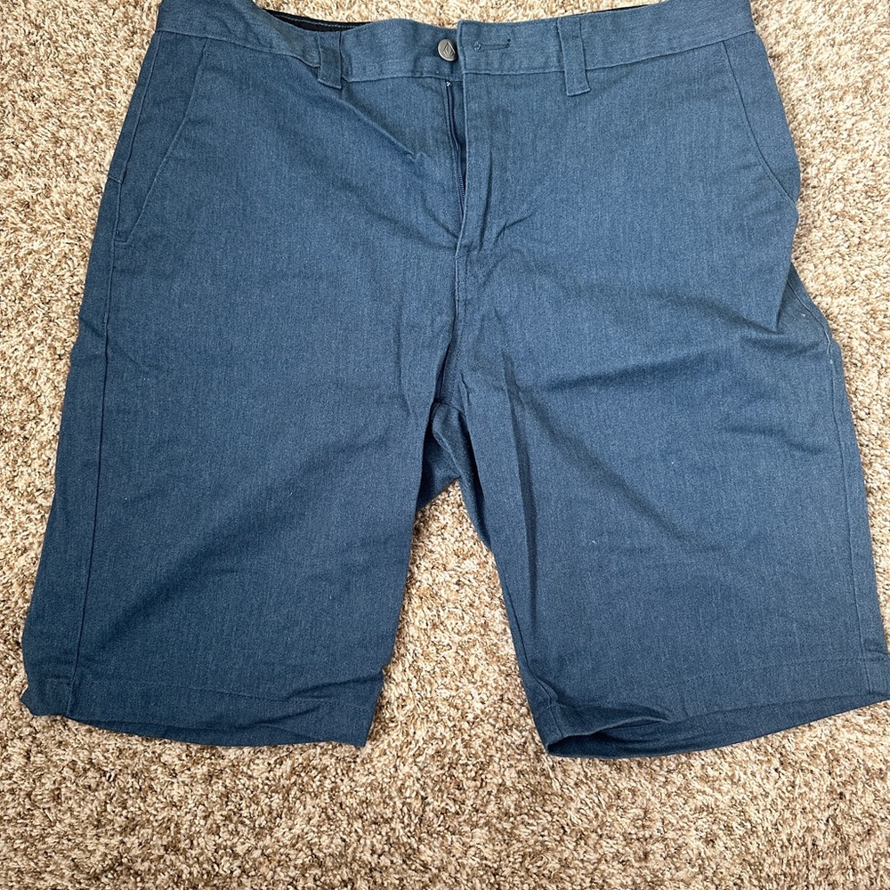 Volvo M Vmonty Stretch Blue Flat Front Shorts